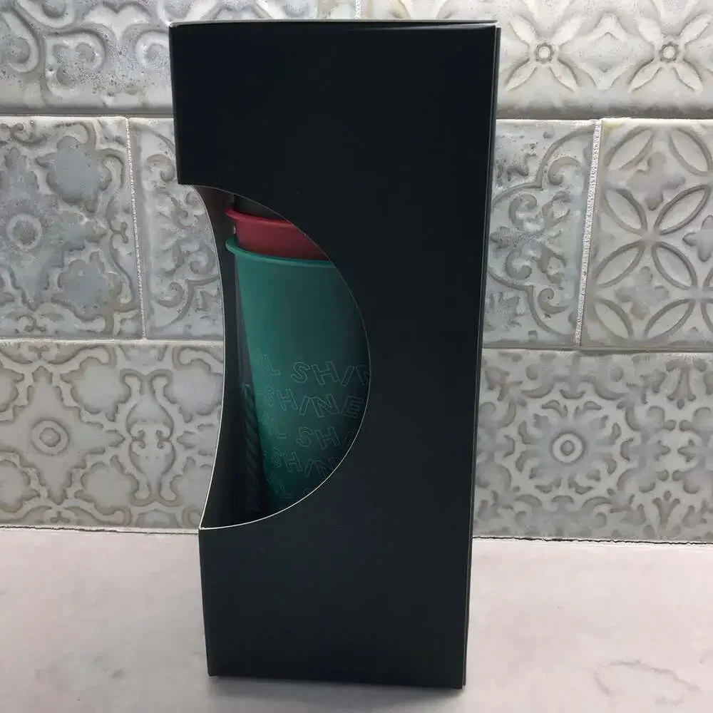 2019 Starbucks Exclusive Holiday Christmas Reusable Cold Cups w/Lids & Straws
